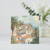 Balearic Islands Vintage French Travel シーズンカード (スタンド正面)