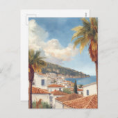 Balearic Islands Vintage French Travel シーズンポストカード (正面/裏面)