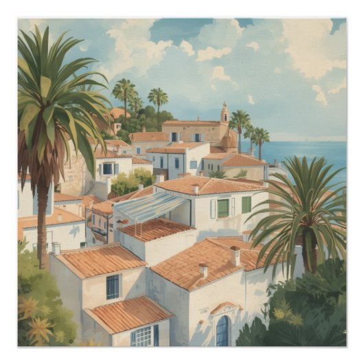 Balearic Islands Vintage French Travel ポスター (正面)