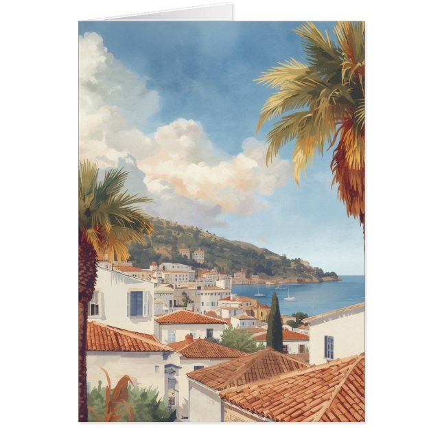 Balearic Islands Vintage French Travel Card (正面)