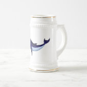 Baleia azul de vidro -  Blue Glass Whale ビールジョッキ (正面右)