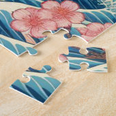 Baleia Celestial entre Cerejeiras – Arte IA ジグソーパズル (側面)