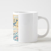 Baleia Celestial entre Cerejeiras – Arte IA ジャンボコーヒーマグカップ (右)