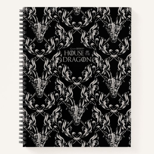 Balerion Skull Pattern ノートブック (正面)