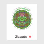 Balfour Scottish Tartan Celtic Thistle シール (シート)