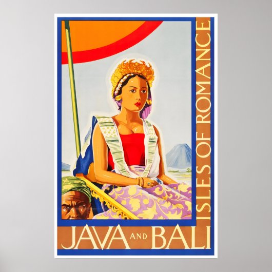 Bali Art Java Travel Poster Tourism Print (TR18)a ポスター (正面)