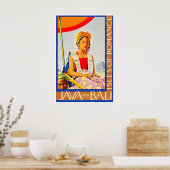 Bali Art Java Travel Poster Tourism Print (TR18)a ポスター (キッチン)