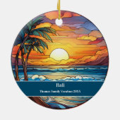Bali Beach Vacation セラミックオーナメント (裏面)