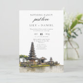 Bali Elopement Wedding Reception 招待状 (スタンド正面)