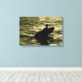 Bali Golden Hour Surf  - Canvas Wall Art Print キャンバスプリント (インサイチュ (ウッドフロア))