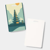 Bali Indonesia バッジ (正面＆裏面)