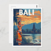 Bali, Indonesia Travel ポストカード (正面/裏面)