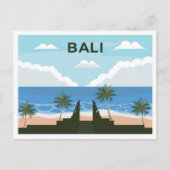 Bali Indonesia travel place illustration ポストカード (正面)