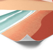 Bali Indonesia vintage travel poster ポスター (角)