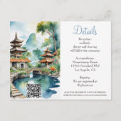 Bali Indonesia Wedding エンクロージャーカード (正面)