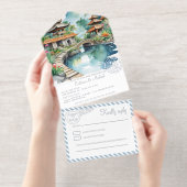 Bali Indonesia Wedding オールインワン招待状 (切り取り部)