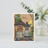 Bali Land of God Indonesia Travel ポストカード (スタンド正面)