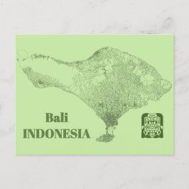 Bali Map ポストカード