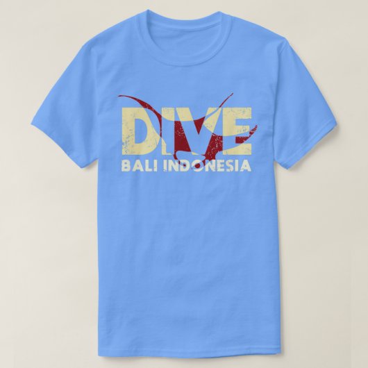 Bali Scuba Dive Manta Ray Diving Tシャツ (デザイン正面)