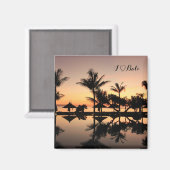 Bali Sonnenuntergang マグネット (正面/裏面)