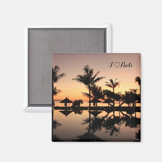 Bali Sonnenuntergang マグネット (正面/裏面)