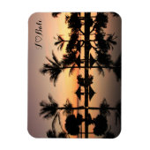 Bali Sonnenuntergang マグネット (縦)