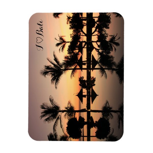 Bali Sonnenuntergang マグネット (縦)