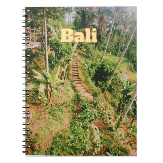 Bali Souvenir Flexible Photo Magnet ノートブック (正面)
