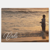 Bali Sunset Fisherman Fridge Magnet マグネット (正面)
