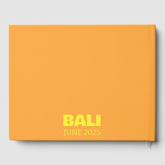 Bali travel coffee table book ゲストブック (裏面)