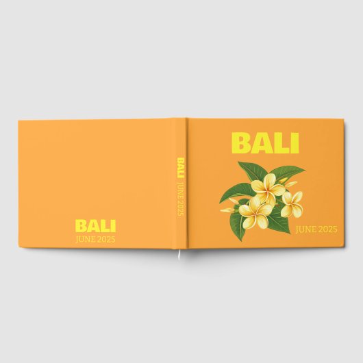 Bali travel coffee table book ゲストブック (全面)
