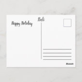 Bali vacation postcard ポストカード (裏面)
