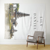 Bali Wedding Photo Backdrop タペストリー (インサイチュ(横))