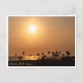 Balian Palm Beach Sunset Postcard シーズンポストカード (正面)