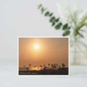 Balian Palm Beach Sunset Postcard シーズンポストカード (スタンド正面)