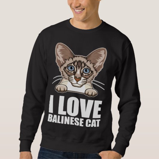 Balinese cats  Balinese Dad  Balinese Mom  6 スウェットシャツ (正面)