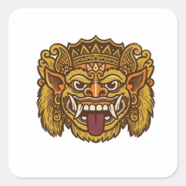 Balinese Cultural Barong  スクエアシール