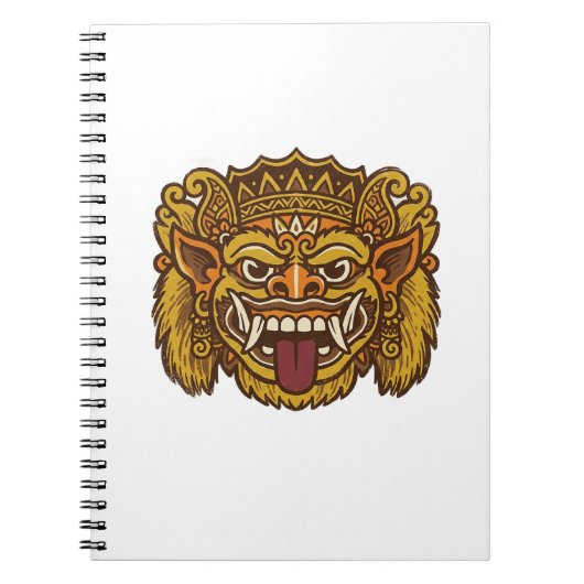 Balinese Cultural Barong  ノートブック (正面)