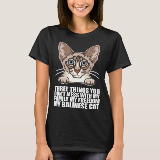 Balinese Dad  Balinese Mom  Balinese cats Tシャツ (正面)