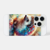 Balkan Hedgehog 180724AREF124 - Watercolor iPhoneケース (裏面横)