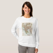 Balkanhalbinsel -バルカン半島の地図 tシャツ (正面フル)