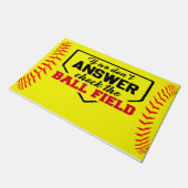 Ballもし Fieldには答えませんおもしろい。 ドアマット (アングル)