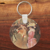 Ball at the Nightclub by Toulouse Laurec キーホルダー (正面)