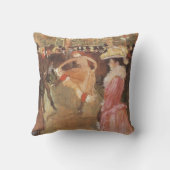 Ball at the Nightclub by Toulouse Laurec クッション (裏面)