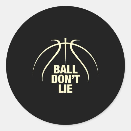 Ball Don't Lie Basketball  ラウンドシール (正面)