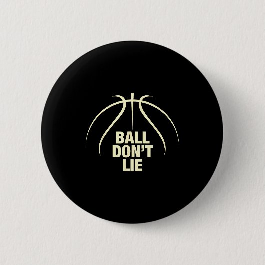 Ball Don't Lie Basketball  缶バッジ (正面)