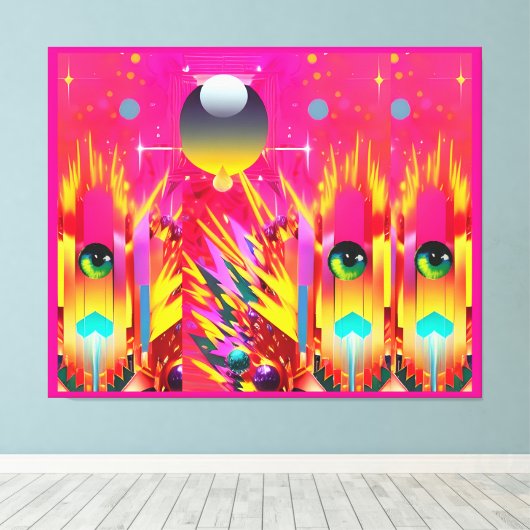 Ball Dropper Eye Popper キャンバスプリント (インサイチュ (ウッドフロア))