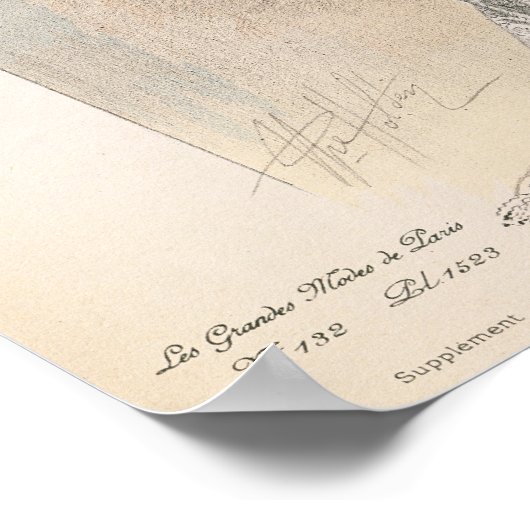 Ball gown, from 'Les Grandes Modes de Paris' ポスター (角)