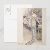 Ball gown, from 'Les Grandes Modes de Paris' ポストカード (正面/裏面)