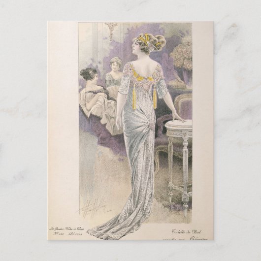 Ball gown, from 'Les Grandes Modes de Paris' ポストカード (正面)